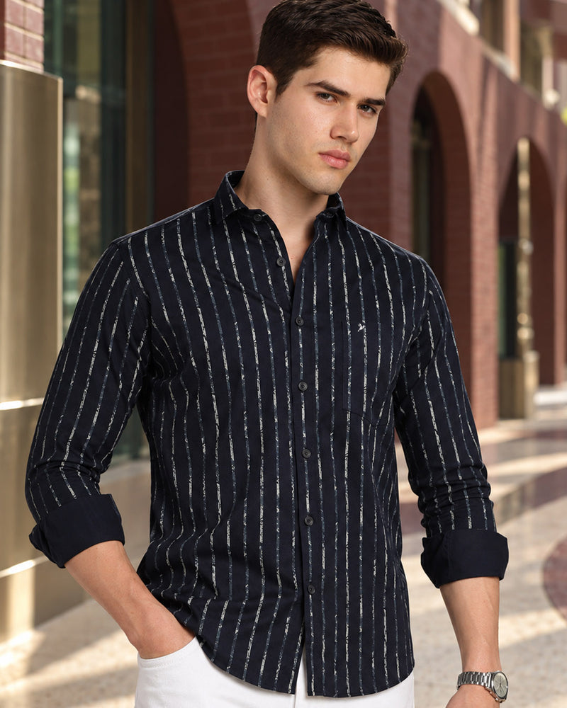 Navy & Military Line Stripes -Full-Stain Proof