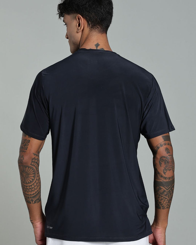 Graphite Grey - Active wear Round neck Tshirt