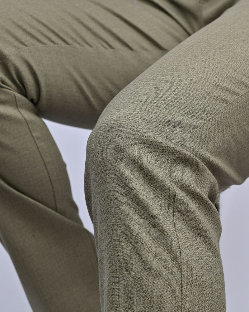 Green Galaxy Print - 2 way stretch - COTTON PANT
