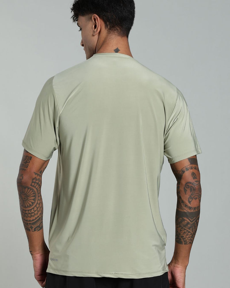 Lite Olive - Active wear Round neck Tshirt