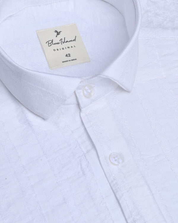 Snow White Wave Line - Half Sleeve - Airlite Shirt