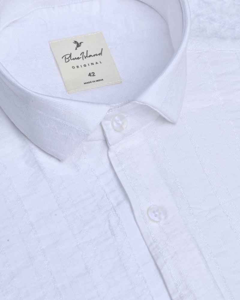 Snow White Wave Line - Half Sleeve - Airlite Shirt