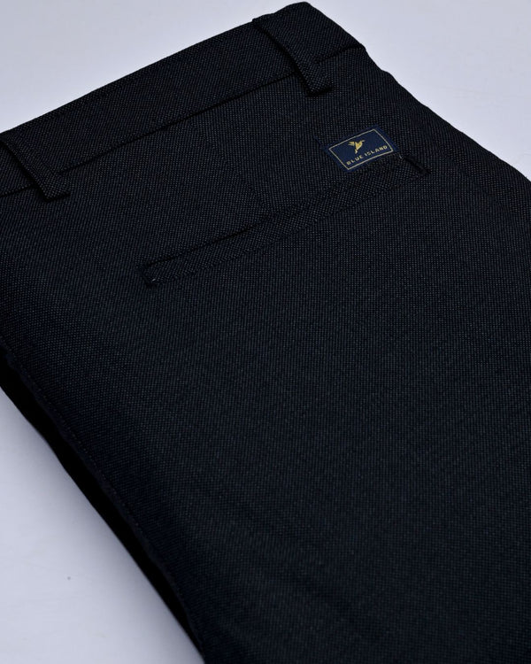 Black Steel Printed - 2 way stretch - COTTON PANT