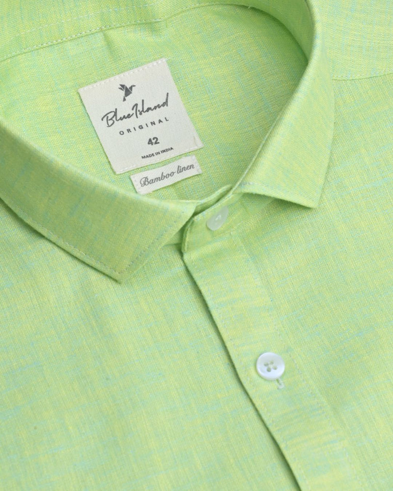 Fluorescent Green  -Full-Bamboo Linen