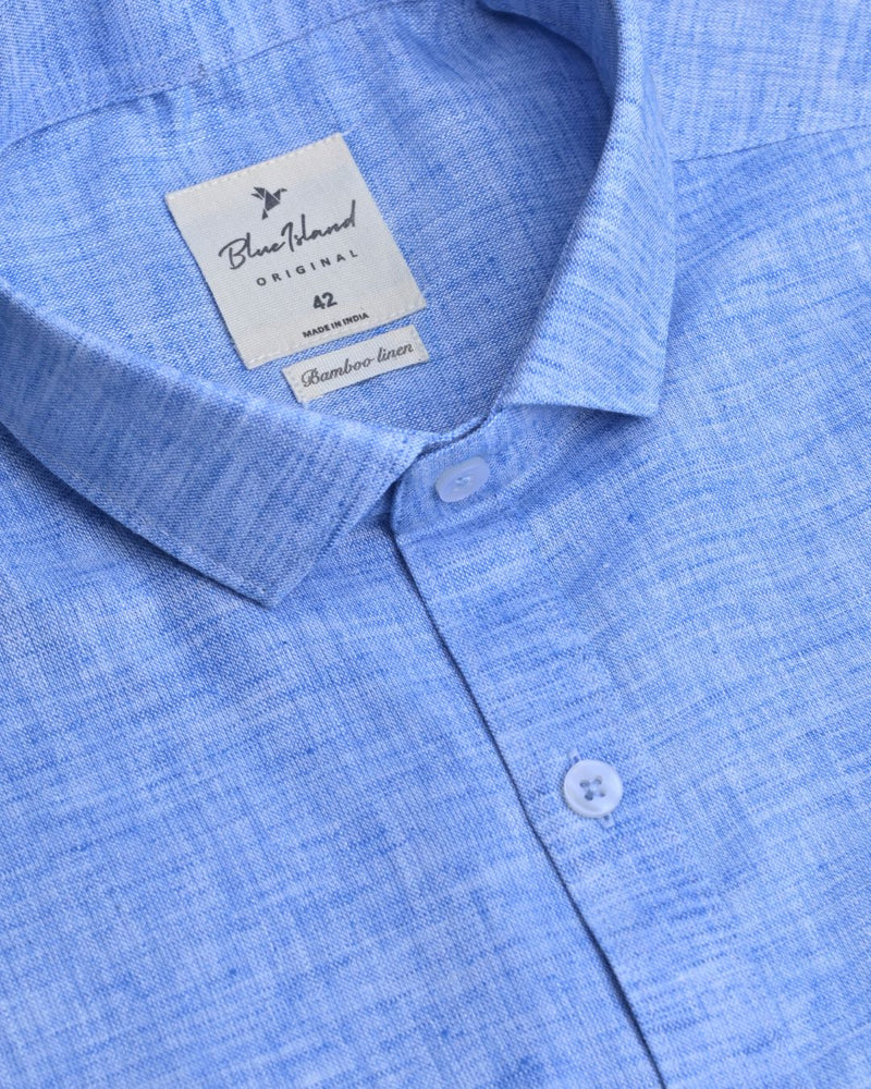 Sky Blue -Full-Bamboo Linen