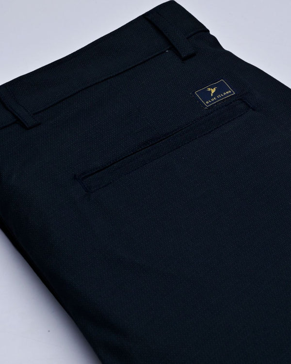 Raven Black Dotted - 2 way stretch - COTTON PANT
