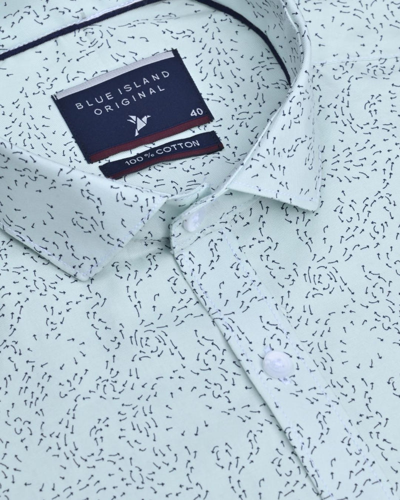 Pista Green Arrow print - Half Sleeve - Stain Proof