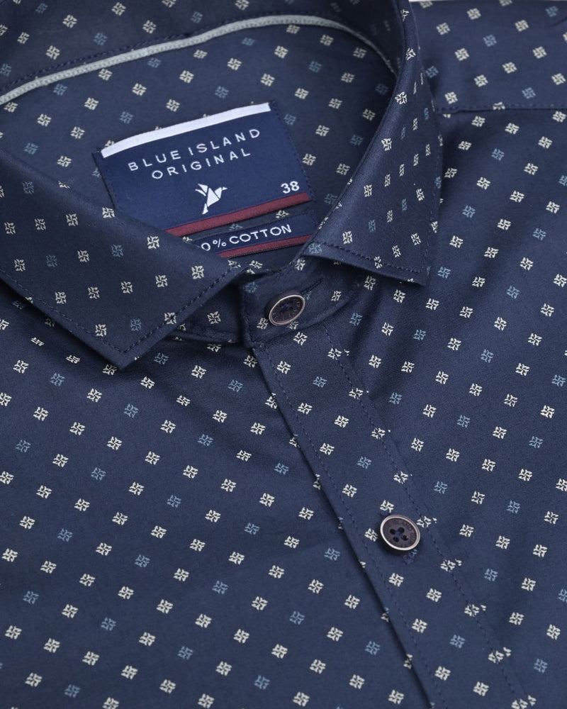 Classic Navy print - Half Sleeve - Stain Proof