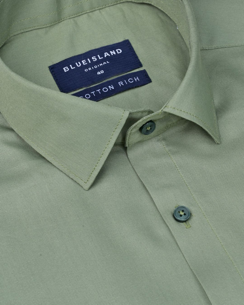 Jungle Green Solid - Full-Cotton Rich
