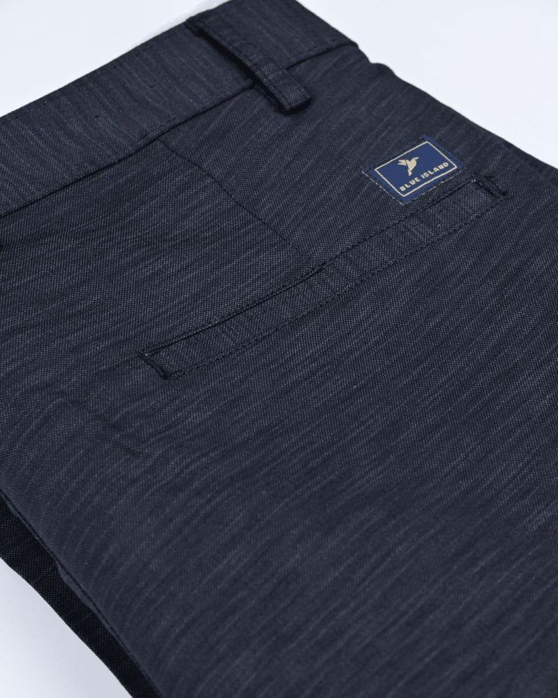 Black Stripes - 2 way stretch - COTTON PANT