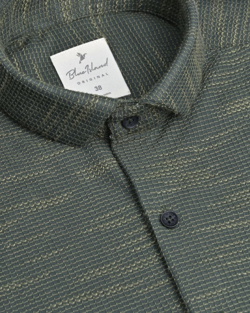 Jungle Green Graphic Line - Half Sleeve - Airlite Shirt