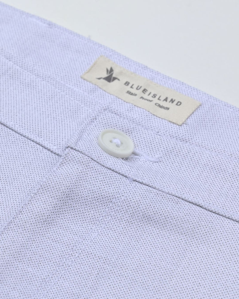 White Steel Printed - 2 way stretch - COTTON PANT