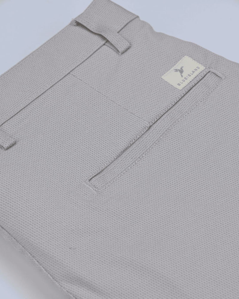 Cream Pixel Printed - 2 way stretch - COTTON PANT