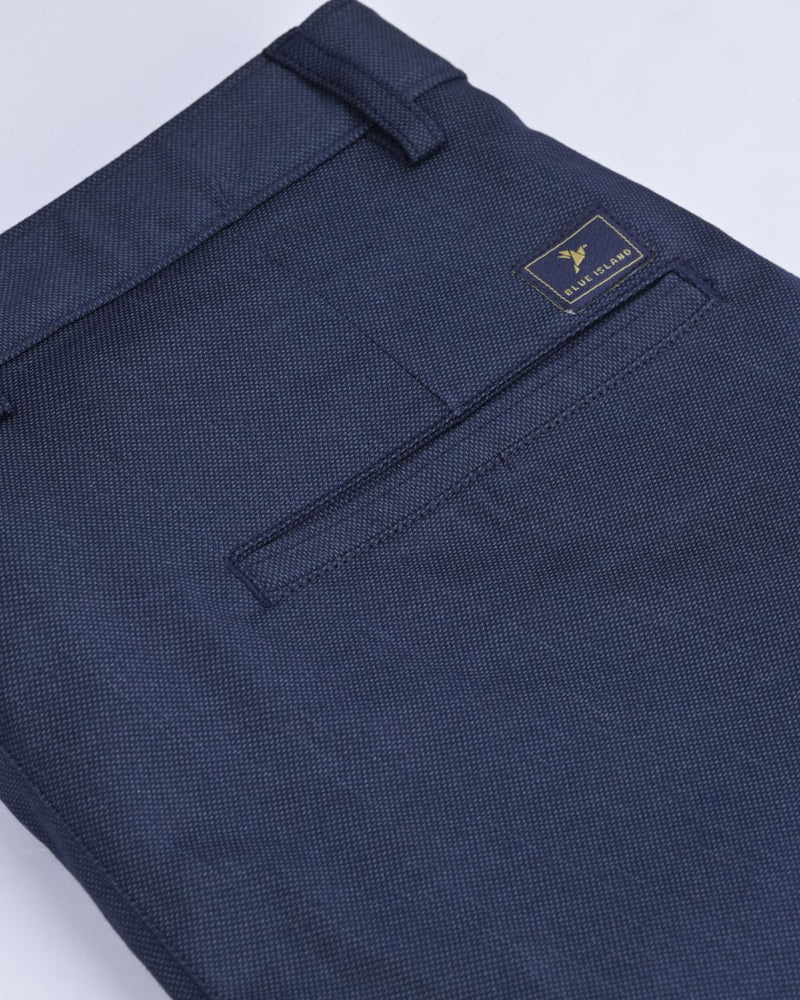 Metal Navy Printed - 2 way stretch - COTTON PANT