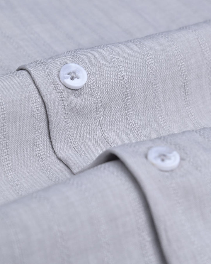 Smoke Grey Dotted Lines - Half Sleeve- Airlite Shirt