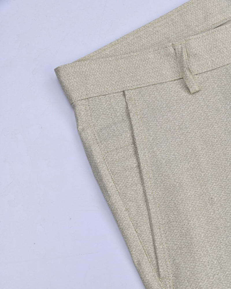 Cream Galaxy Print - 2 way stretch - COTTON PANT