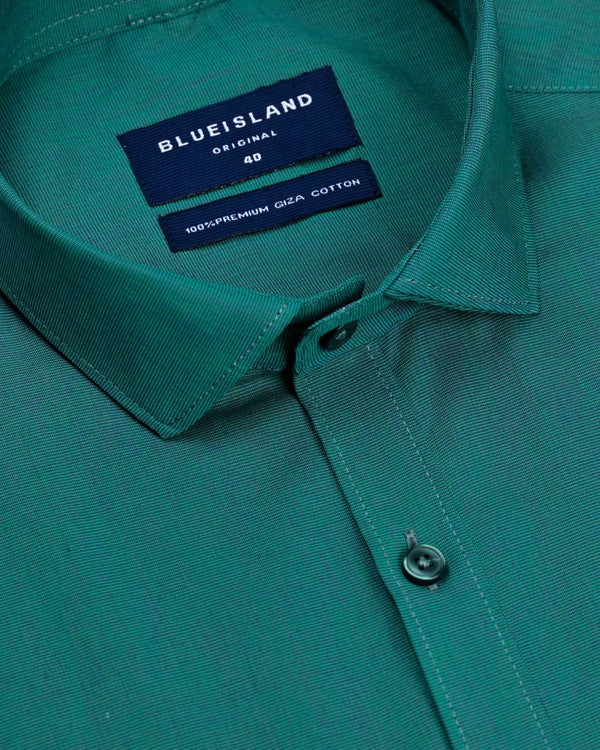 Forest Green Solid - Half Sleeve-Giza Cotton