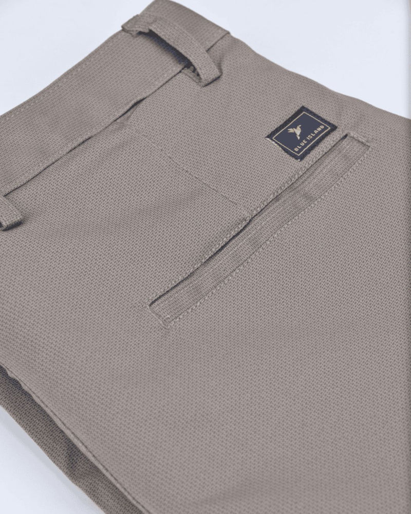 Dark Cream Pixel Printed - 2 way stretch - COTTON PANT