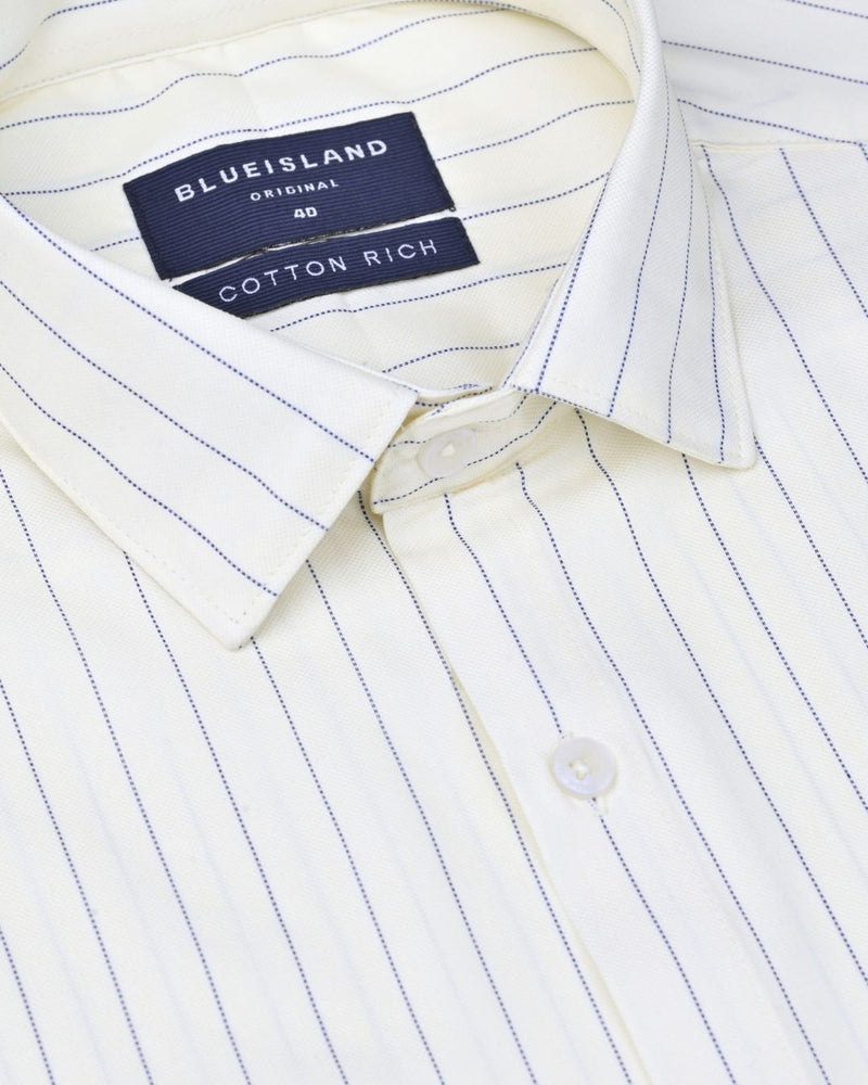 Pastel Cream Dotted Lines - Full-Cotton Rich