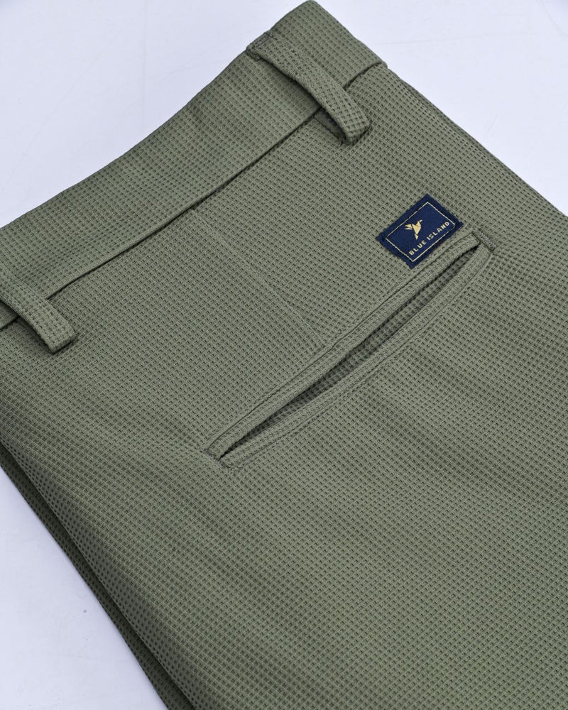Mint Green Mini Checks - Power Stretch All Mode Pant