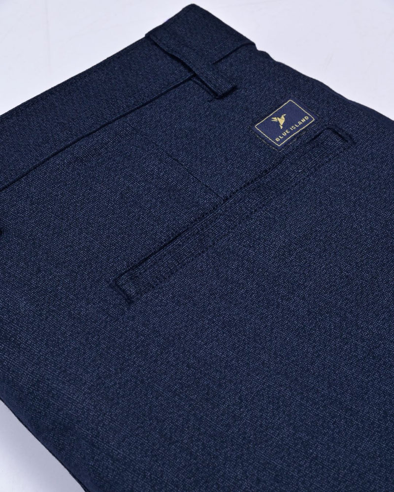 Navy Galaxy Print - 2 way stretch - COTTON PANT