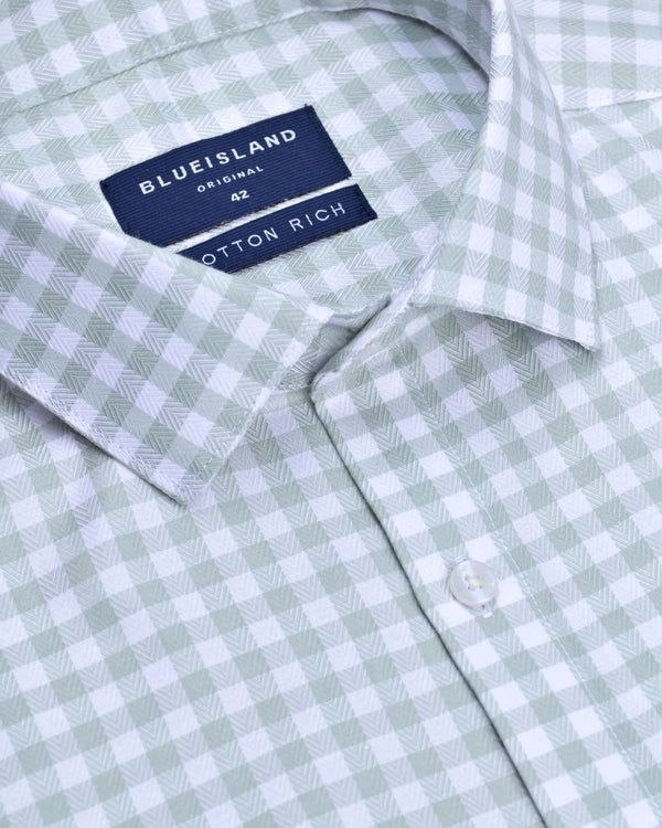 Soft Green Micro Box- Full-Cotton Rich
