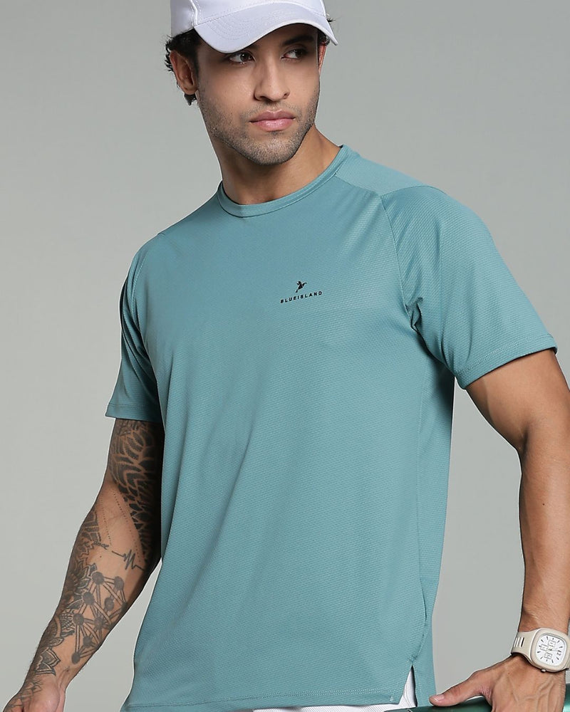 Lite Green - Active wear Round neck Tshirt