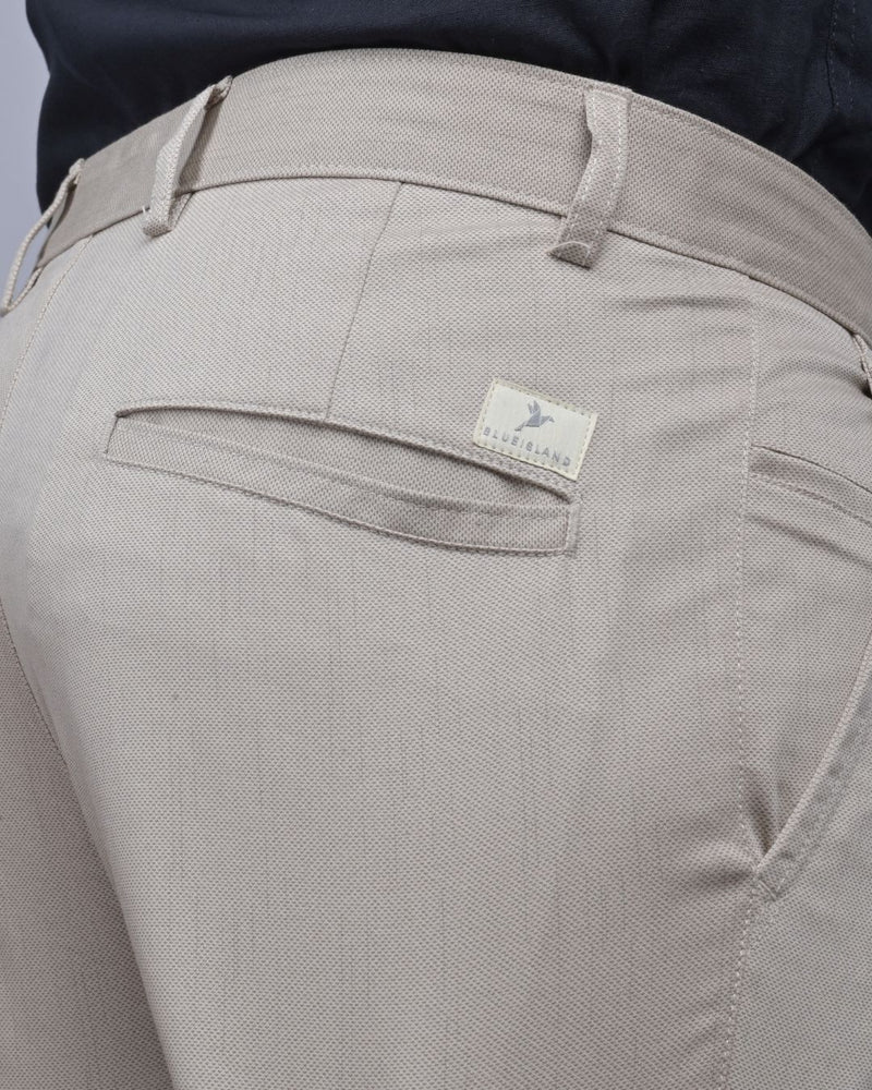 Metal Cream Printed - 2 way stretch - COTTON PANT