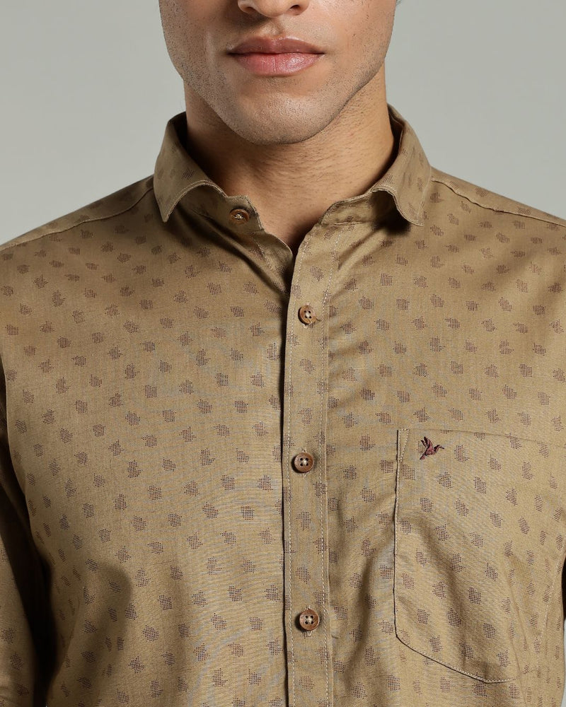 Brown Strike Print -Full-Stain Proof