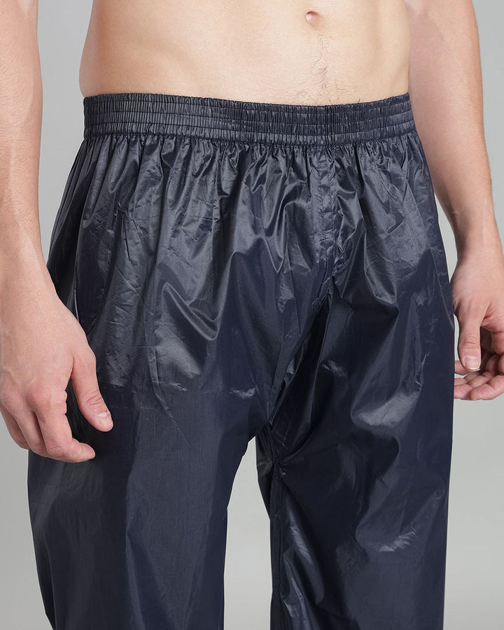 Navy with Red Taping - Rain Jacket with Pant and Mobile Pouch