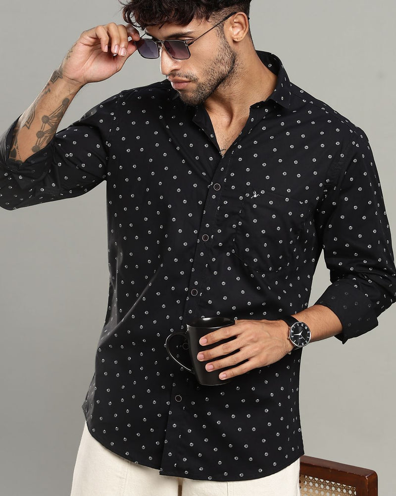 Black Slice Print -Full-Stain Proof