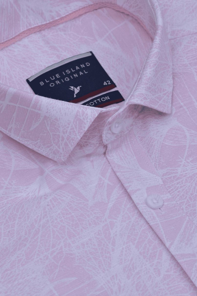 Mild Pink & White Print -Full-Stain Proof
