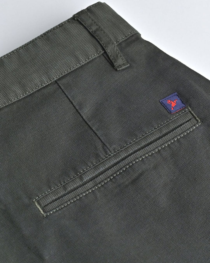 Army Green Cross Weave - Dobby Pant