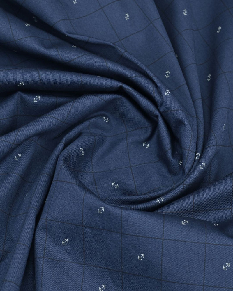 Navy Signal Box Print -Full-Stain Proof