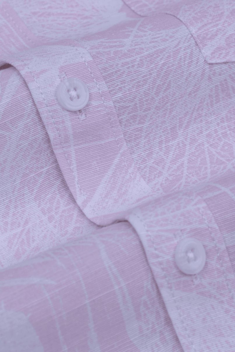 Mild Pink & White Print -Full-Stain Proof