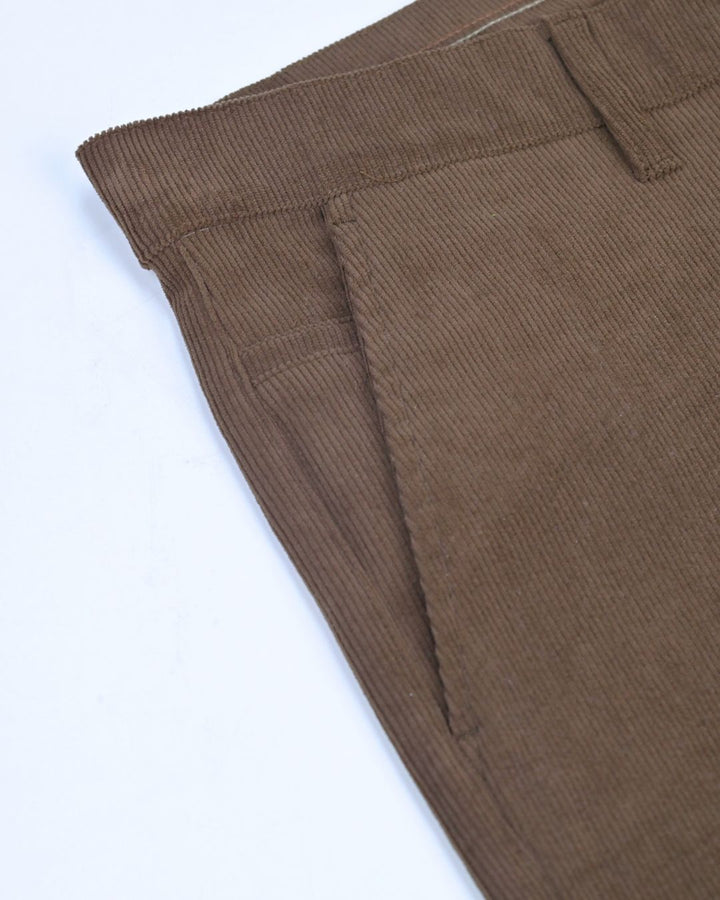 Brown Fine Stripe - Corduroy Pant
