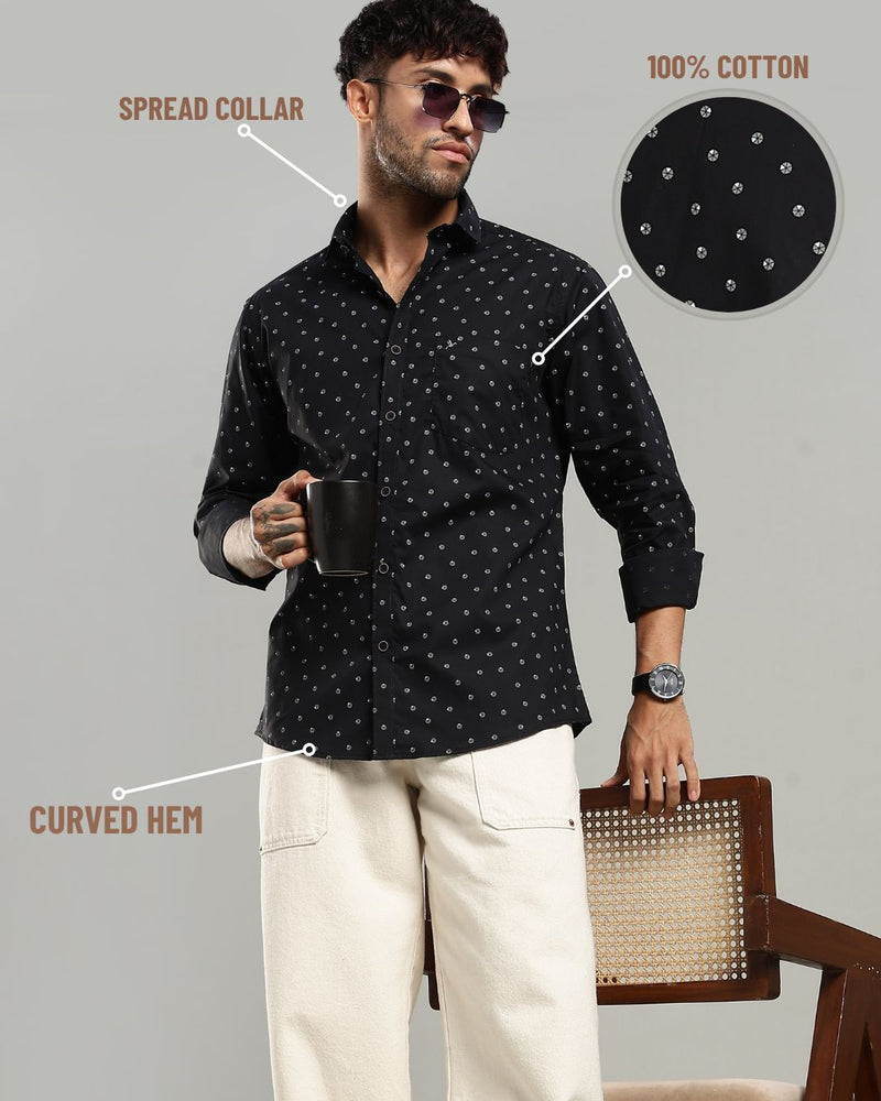 Black Slice Print -Full-Stain Proof