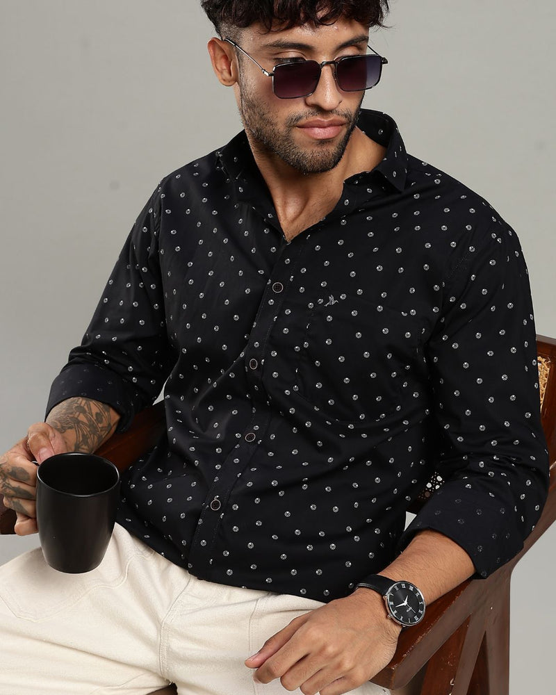 Black Slice Print -Full-Stain Proof