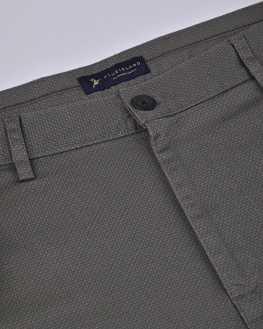 Olive Blossom Printed - 2 way stretch - COTTON PANT