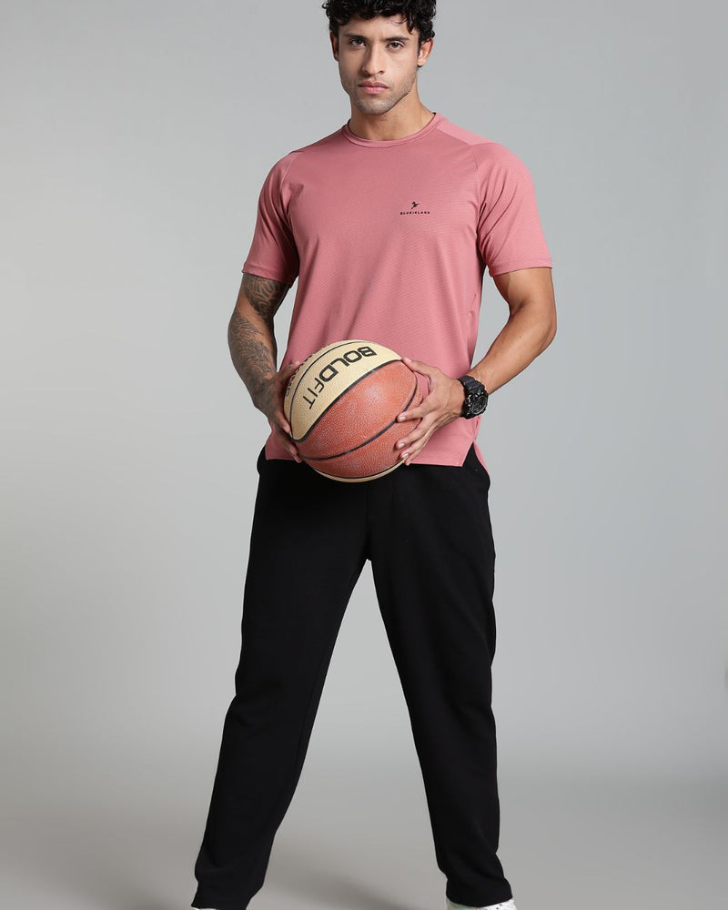 Mild Pink - Active wear Round neck Tshirt