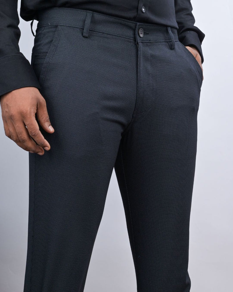 Black Diamond Printed - 2 way stretch - COTTON PANT