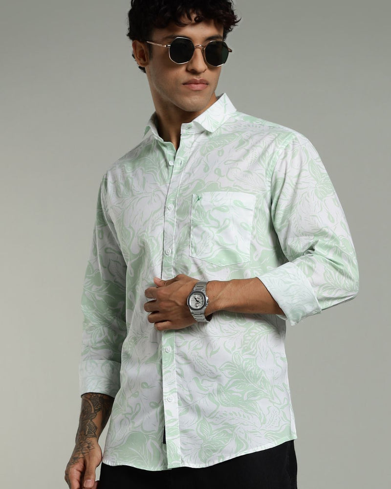 Goa Leaf Greeny Print -Full-Stain Proof