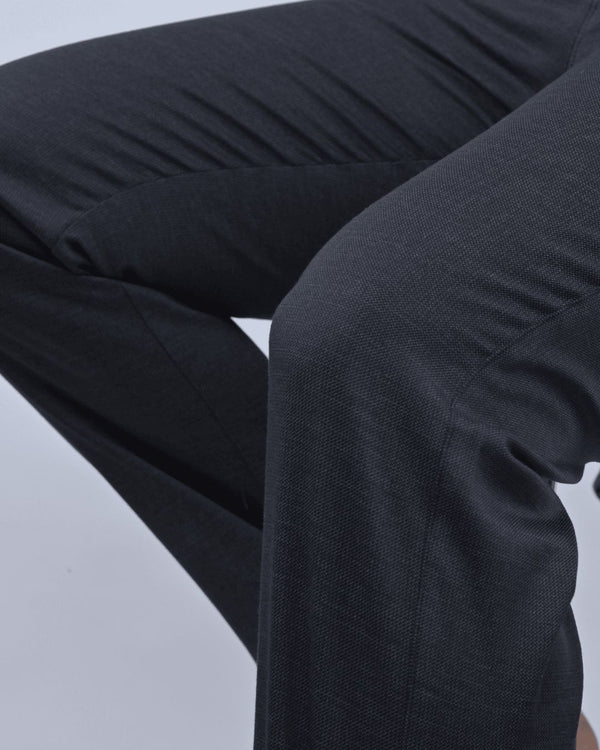 Black Steel Printed - 2 way stretch - COTTON PANT