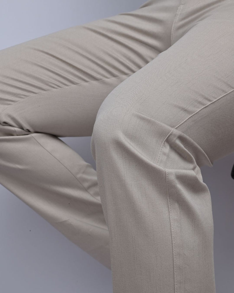 Metal Cream Printed - 2 way stretch - COTTON PANT