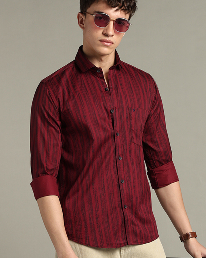 Pine Red Stripes -Full-Stain Proof