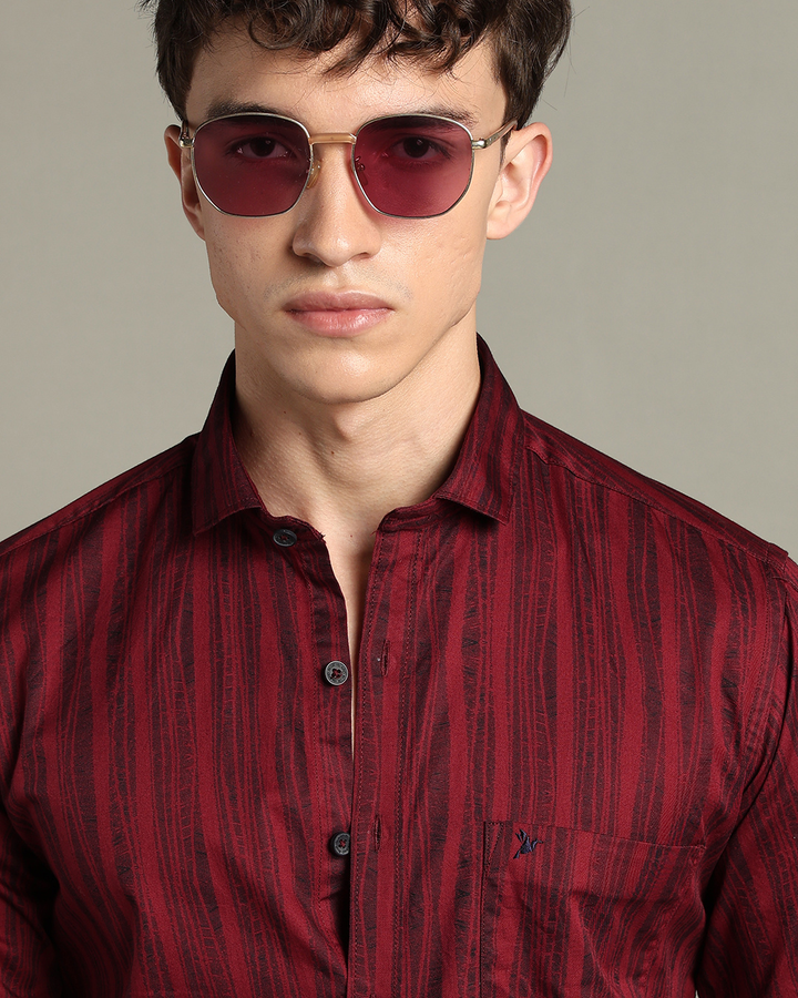 Pine Red Stripes -Full-Stain Proof