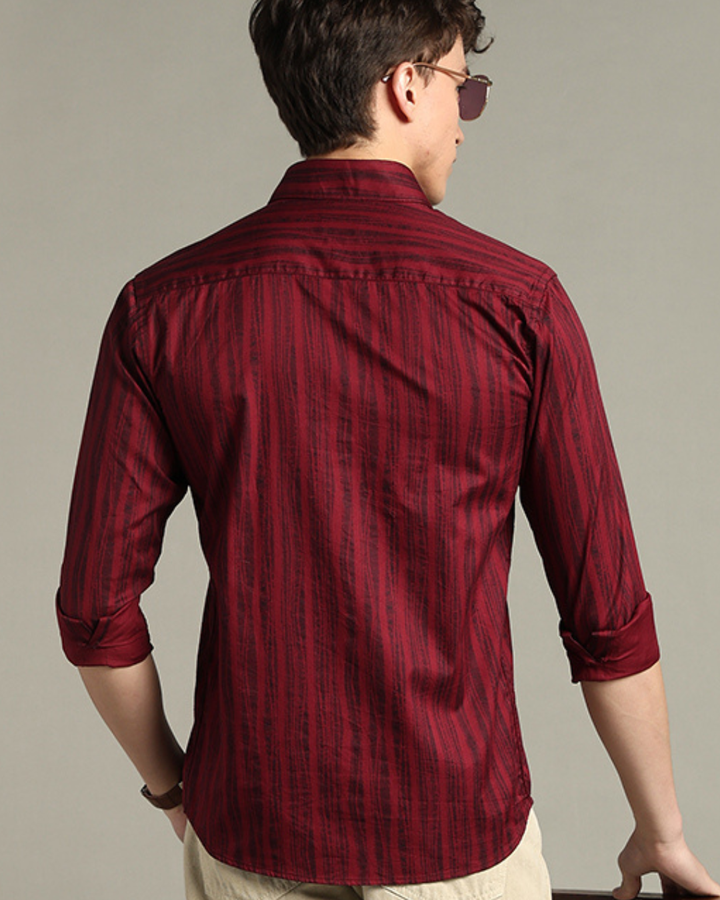 Pine Red Stripes -Full-Stain Proof