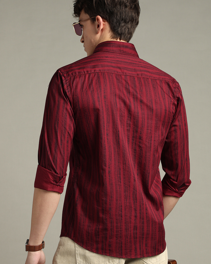 Pine Red Stripes -Full-Stain Proof