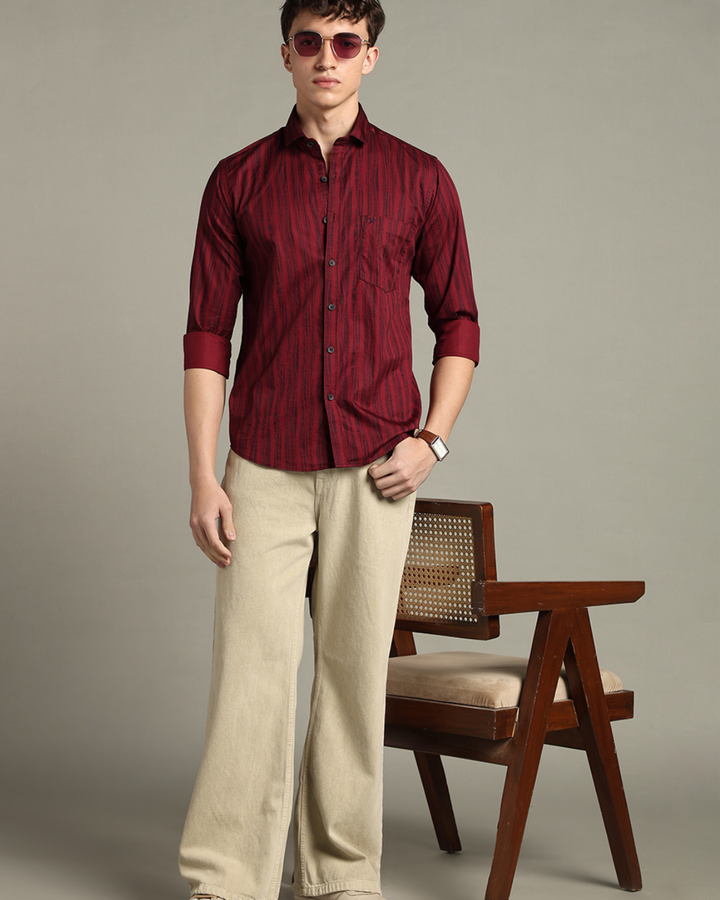 Pine Red Stripes -Full-Stain Proof