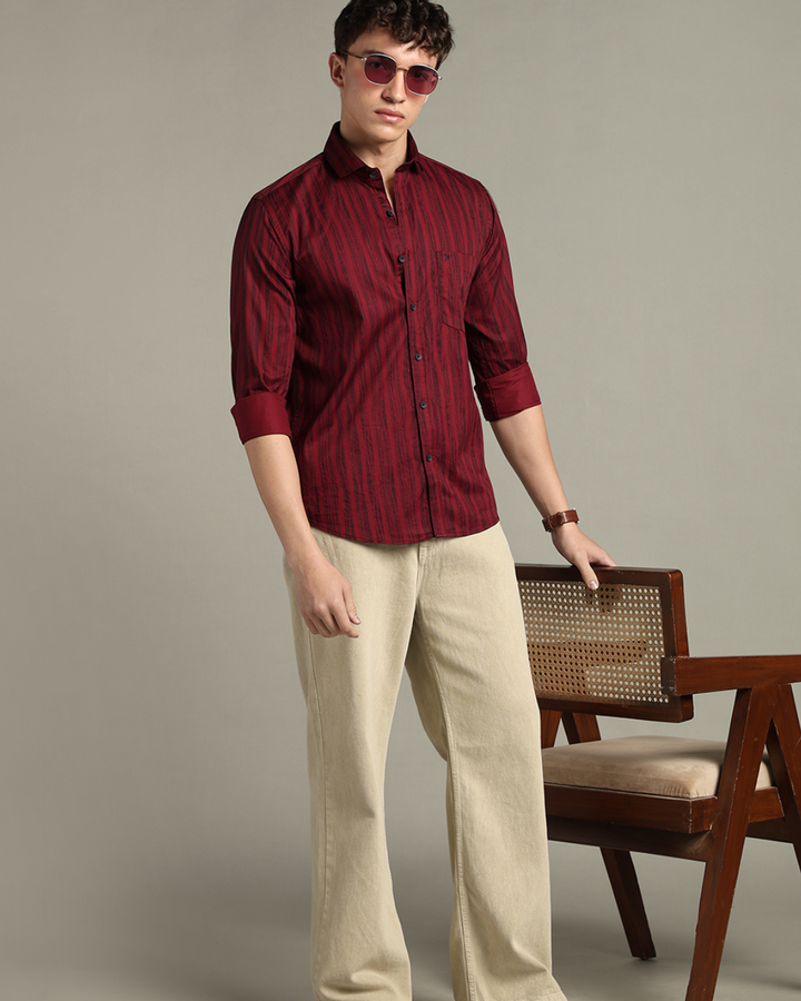 Pine Red Stripes -Full-Stain Proof